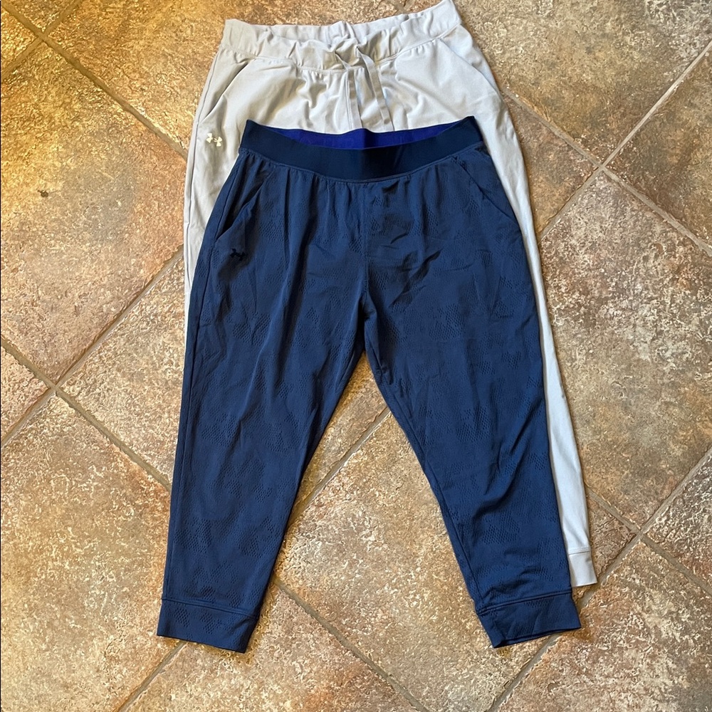Under Armour Women's Navy and Gray Joggers